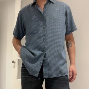 JOSEPH & FEISS blue button up